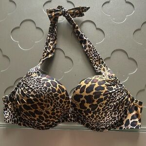 Victoria's Secret Leopard Print Bikini Top